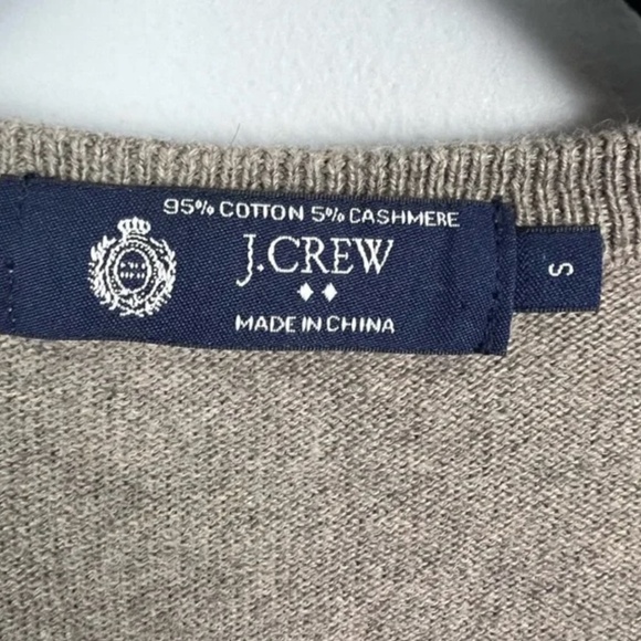 J. Crew Cotton Cashmere V-Neck Knit Pullover Sweater - Picture 4 of 6